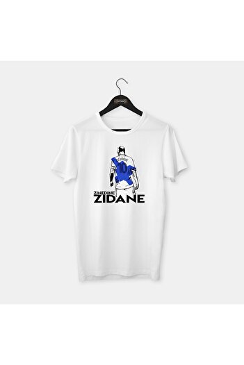 OFFSIDE CLOTHES Zinedine Zidane - Special Drawing Design Legends Series, Combed Cotton T-Shirt