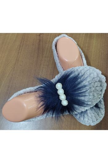 Kevser nur tuhafiye Hand Knitted Home Ballerinas