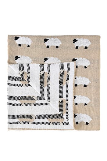 BUUDE 80X80 cm Knitwear Baby Blanket - Koyuncuklar Emka Clothing