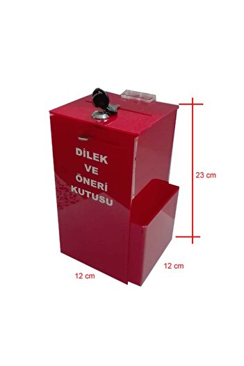 miraj reklam Red Table And Wall Mounted Wishes Box