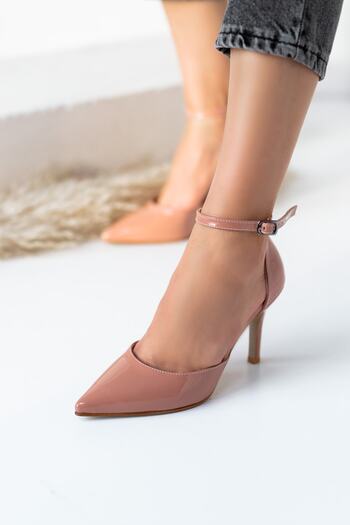 La Limar Somo Patent Leather 8.5 cm Stiletto Pointed Toe Women's Heeled Shoes
