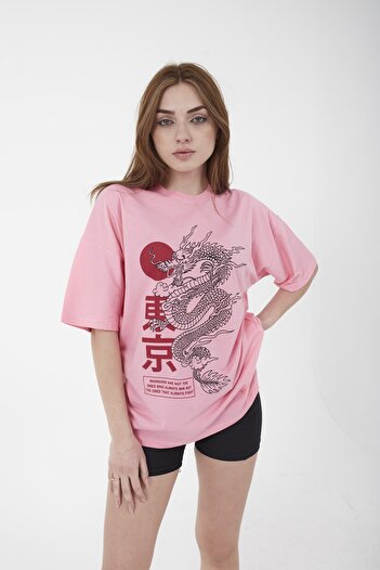 Mad&Calf Μπλουζάκι Unisex Oversize Warriors με εμπριμέ Loose Cut