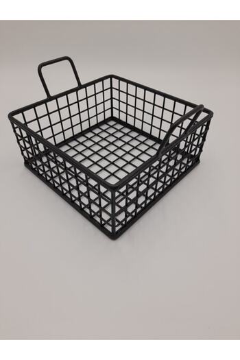 GO DEKOR Multi-Purpose Compact Metal Square Cute Fruit And Bread Basket