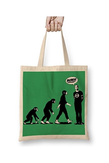 Baskı Dükkanı The Big Bang Theory 2 Tote Bag Long Handle