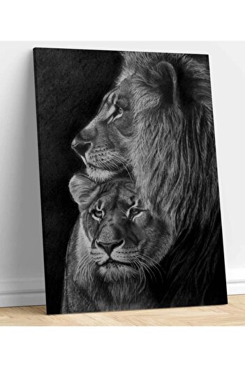 StellaStore Aslan Leopar Kanvas Tablo