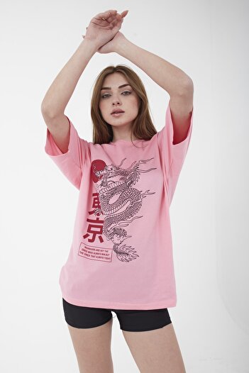 Mad&Calf Μπλουζάκι Unisex Oversize Warriors με εμπριμέ Loose Cut