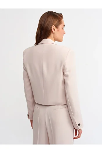 Dilvin Women&#39;s Light Stone 6842 Single Button Jacket