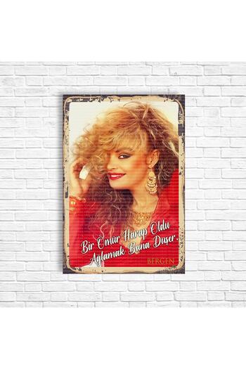 TRENDPOSTER Bergen Retro Ahşap Poster