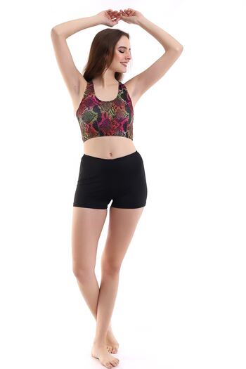 Aykum Mayo Badi Bikini with Shorts, Moon Sand