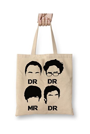 Baskı Dükkanı The Big Bang Theory Cloth Bag Long Handle