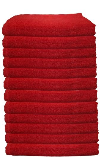 Hepsine Rakip Pack of 12 Microfiber Dye-Proof Hairdresser Hair Towels 50X90 cm
