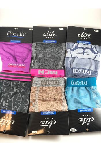 Elite Life Men's Seamless 6-Piece Mixed Color Boxer 901