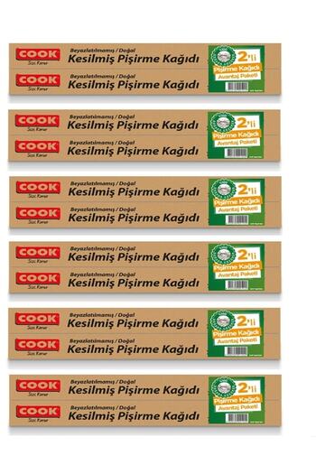 COOK Natural Baking Paper 16 Sheets 2 Pieces (6 SET)