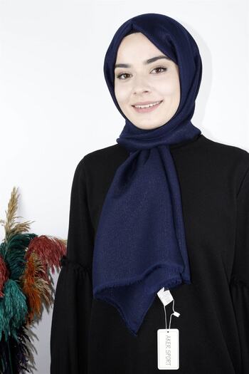 Aker Sport Glitter Shawl - 1041brl-921 - Navy Blue