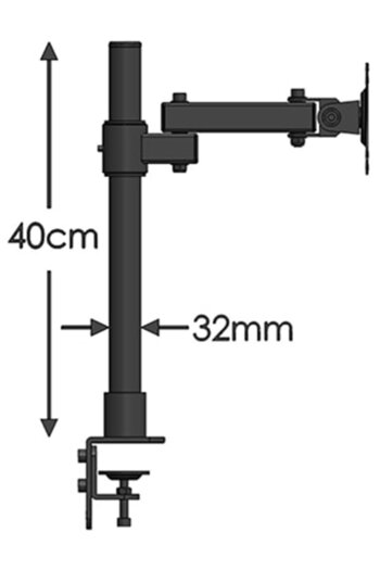 Triline LCD Monitor LED TV Full Movable Steel Table Holder