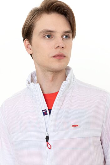 U.S. Polo Assn. Чоловіче біле пальто