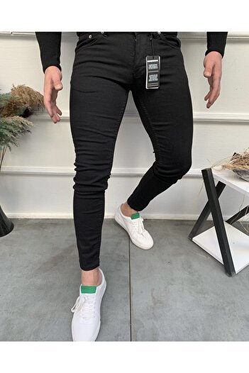 çerme Men's Black Italian Cut Men's Jeans
