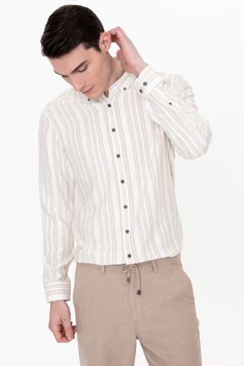 Pierre Cardin Men's Beige Shirt G021Sz004.000.1416933