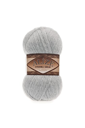 Alize Angora Gold Glitter 21 Gray 5% Glitter - 20% Wool - 75% Acrylic / 100 Gr - 500 M