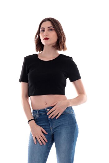 ONLY Women's Crop Top Short Rıb Top 15235303