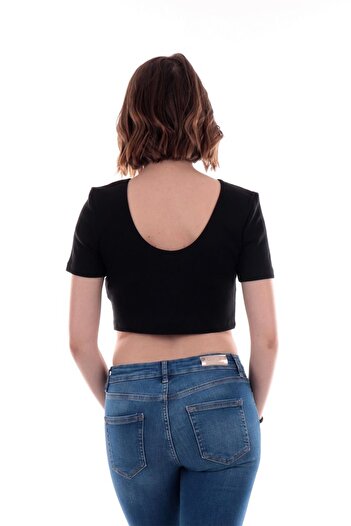ONLY Women's Crop Top Short Rıb Top 15235303