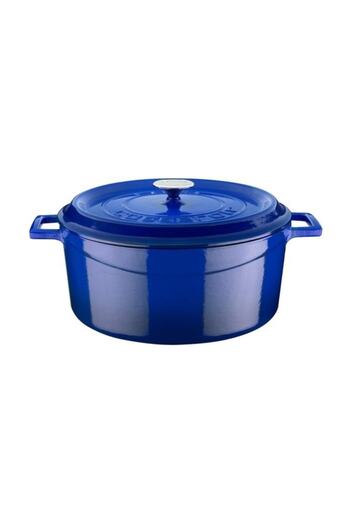 Lava Döküm  Yuvarlak Tencere Çap(ø) 32cm -mavi