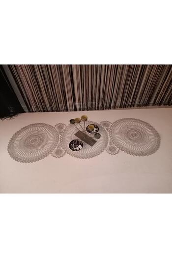 Kardelen 37x110cm Knitted Corded Living Room Coffee Table Cover, Kitchen Table Cloth / Runner / Ranir