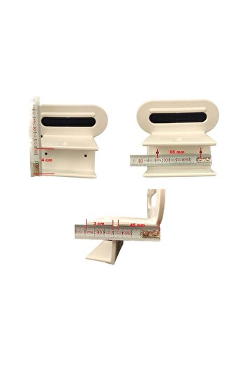 The Zey Gen Base Handle Base Bed Holder Plastic Handle Base Holder - White Color - 40 Mm 4 Pieces