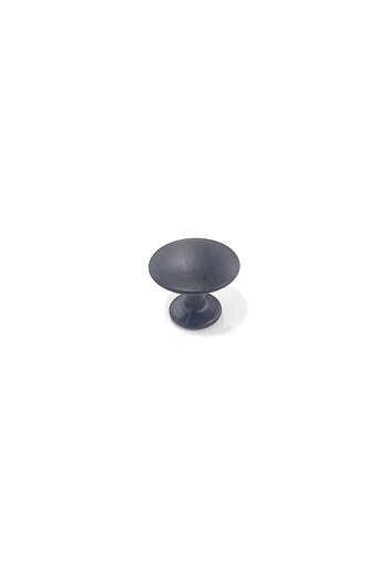ARON Flat Button Handle Matte Black Furniture Cloakroom Drawer Cabinet Handle