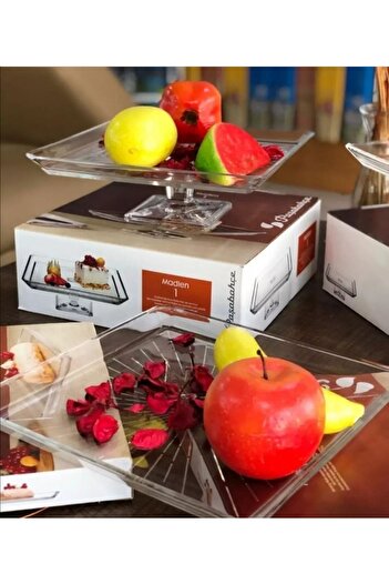 PAŞABAHÇE CAM Double Madlen Standing Presentation Set