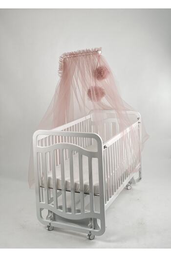 G&G baby Pembe Ponponlu Beşik Cibinliği