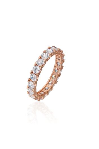 Bilsen Store Gümüş Rose Kaplama Pırlanta Modeli Tamtur Yüzük