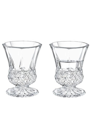 Madame Coco Audrey Set of 4 Coffee Side Glasses with Legs 55 ml