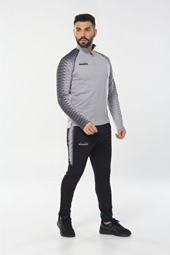 Diadora Φούτερ προπόνησης Unisex Grey Rhythm