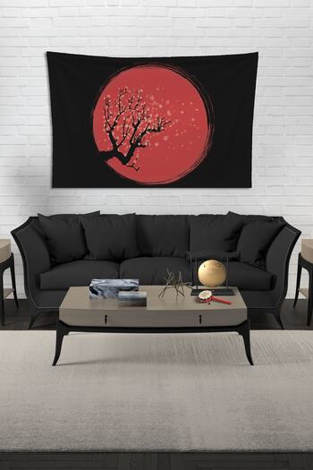 Vagonik Far East Themed Wall Cloth Carpet 140 X 100 Cm