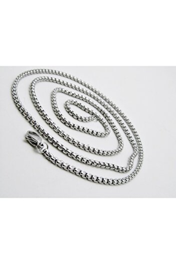 The Collection Round Snap Model Thin Men's 316l Steel Chain