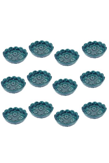 Egem Jam Bowl, Sauce Bowl, Snack Bowl Tile Bowl Set 12 Pieces Diameter 8cm