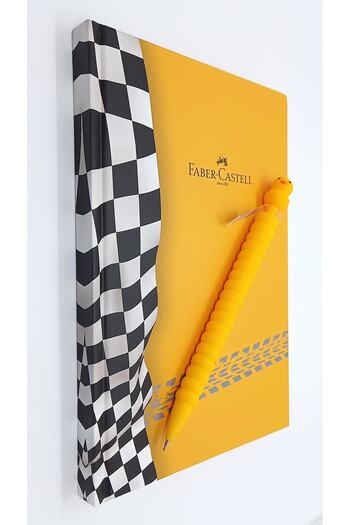 Faber Castell A5 Racer Agenda Yellow And Chick Versatile 0.7 Mechanical Pen