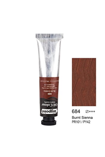Bigpoint Oil Paint 45 ml Burnt Sienna, Art Supplies, Professional Paint, High Quality