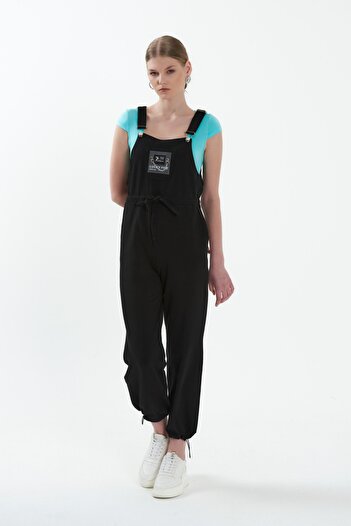 WESTBRAND Lace-up Jumpsuit with Front Accessories