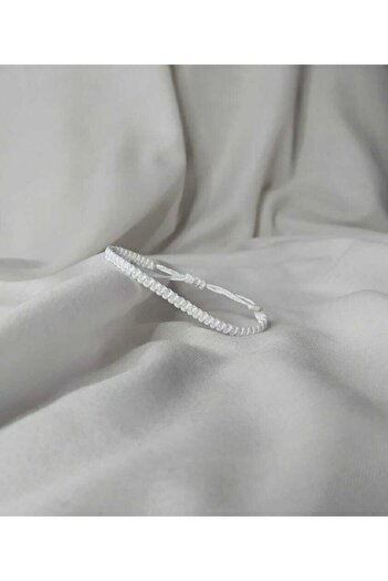 Eva Takı White Knitted Rope Friend Bracelet