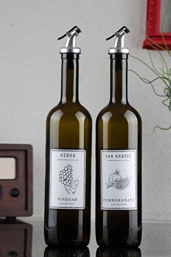 incili home Marasca Set of 2 Vinegar and Nareksisi Bottles