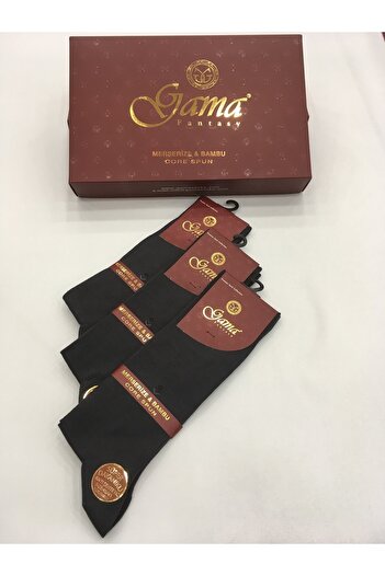 Gama Çorap 3 Pieces Mercerized + Bamboo Mixed 100% Natural Nylon Free Thin Summer Men's Socks