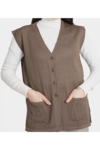ece bayan giyim Mercerized Mink Mother Vest