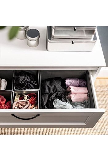 IKEA Skubb Koyu Gri Kutu Seti