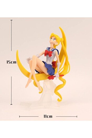 NEO FIGURE Sailor Moon - Ay Savaşçısı Usagi Tsukino Anime Figür Oyuncak 15cm
