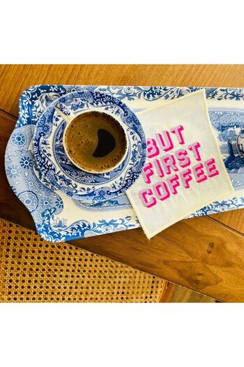 ge living But First Coffee Patterned Cocktail Napkin (1 Piece)