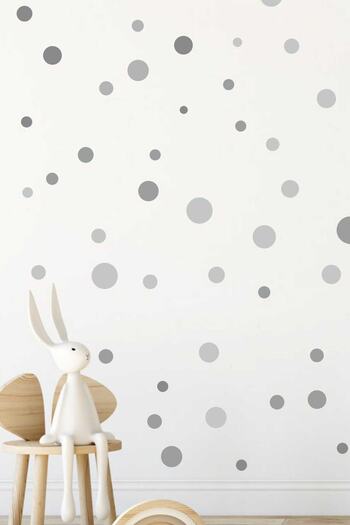 Piksel Grafik Gray Dots Wall Sticker