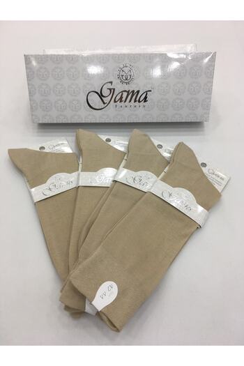 Gama Çorap 4 Pieces 100% Gaze Cotton (Cotton) Nylon-Free Double Sole Summer Thin Men's Socks
