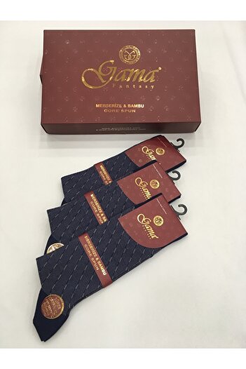 Gama Çorap 3 τεμάχια Mercerized + Bamboo Blended 100% Natural Nylon χωρίς μοτίβο λεπτές καλοκαιρινές ανδρικές κάλτσες